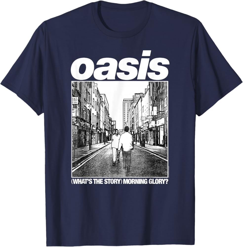 Amazon | Oasis – Amazon Exclusive WTSMG In Navy Tシャツ | Tシャツ